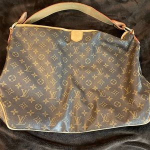 Not authentic LV purse. With some hardware, could be cute shoulder bag.